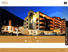 Tablet Screenshot of hotel-holiday.at